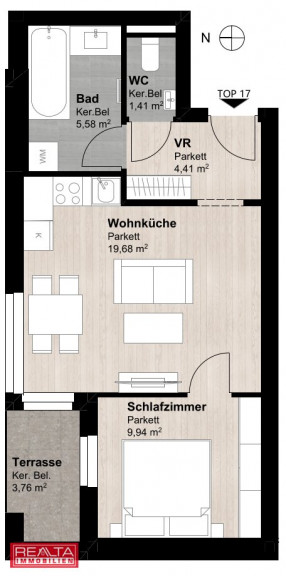 Wohnung - 1220, Wien - SOMMERPREIS +++ Ruhige ZweiZimmerWohnung im beschaulichen Eßling +++ SOMMERPREIS