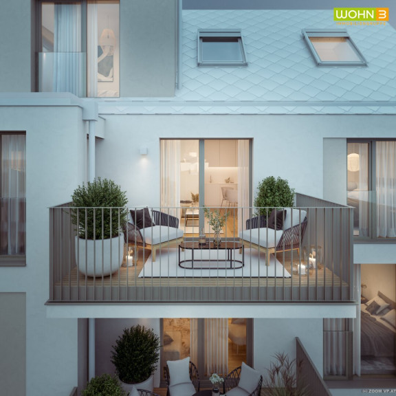Wohnung - 1150, Wien - LILIE: City-Allrounder mit 3 Zimmern & Balkon in Innenhofruhelage