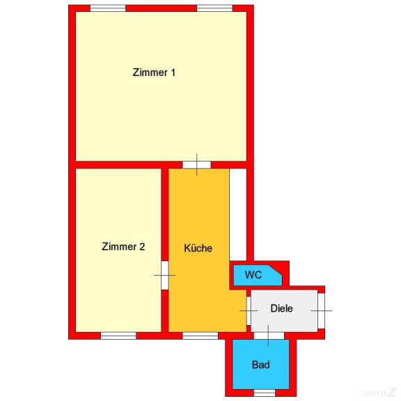 Wohnung - 8010, Graz - großzügige 2-Zimmer-Altbauwohnung im Zentrum zwischen Mur und Jakominiplatz - Radetzkystraße