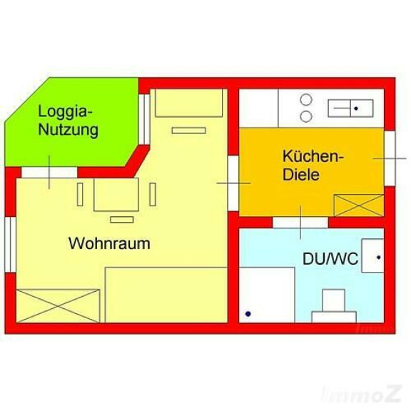 Wohnung - 8043, Graz - schöne Garconniere mit Balkon und Autoabstellplatz - Nähe UNI/Hilmteich