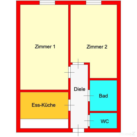 Wohnung - 8020, Graz - Provisionsfrei: großzügige 2-Zimmerwohnung  mit neuer Küche - Nähe City-Park