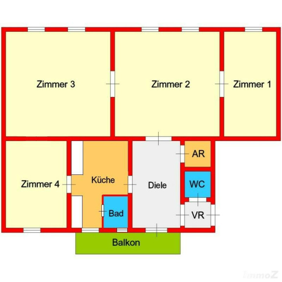 Wohnung - 8010, Graz - großzügige 4-Zimmer-Altbauwohnung mit Innenhofbalkon zwischen Stadtpark und UNI