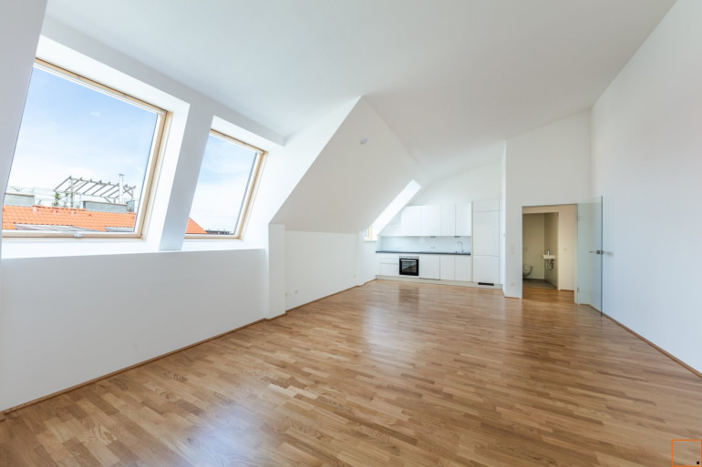 Wohnung - 1160, Wien,Ottakring - ERSTBEZUG nach Fertigstellung: klimatisierte 2 Zimmer DG-Wohnung mit herrlichem Weitblick