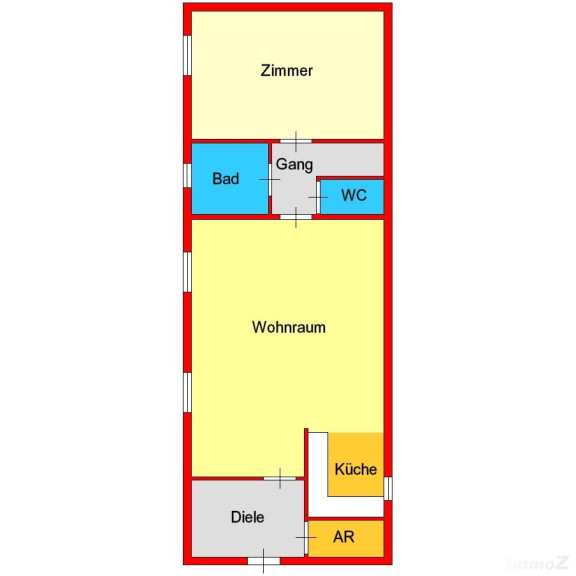 Wohnung - 8010, Graz - Großzügige 2-Zimmer-Dachgeschoßwohnung im Herzen der Grazer Innenstadt / Färberplatz