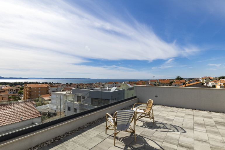 Wohnung - 23000, Zadar - Großartiges Penthouse mit Meerblick in ruhiger Gegend in Zadar - Borik