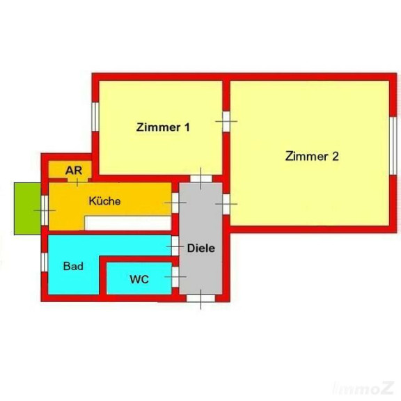 Wohnung - 8010, Graz - kürzlich sanierte 2-Zimmer-Altbauwohnung mit Balkon - Nahe der TU