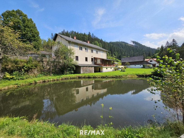 Haus - 8741, Weißkirchen in Steiermark - Interessante und ganz und gar nicht alltägliche Liegenschaft mit viel Flair! Wohn/Gasthaus mit Fischteichen und Nebengebäuden