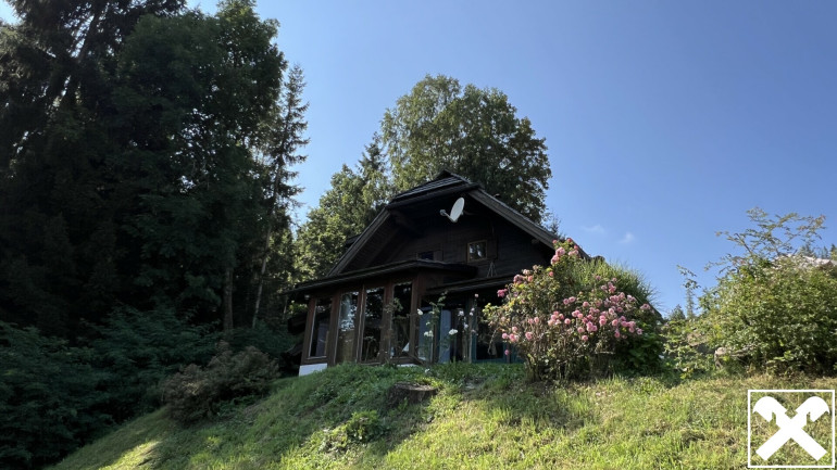 Haus - 9562, Himmelberg - Blockhaus mit Wintergarten und Gästehaus in Top-Aussichtslage