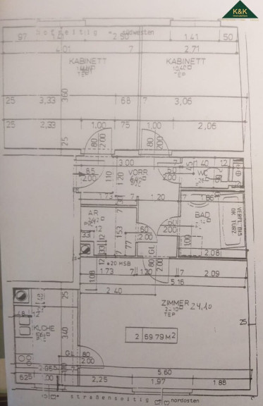 Wohnung - 1060, Wien,Mariahilf - PROVISIONSFREI - 3,5 ZIMMER WOHNUNG MIT KOMPAKTEM GRUNDRISS