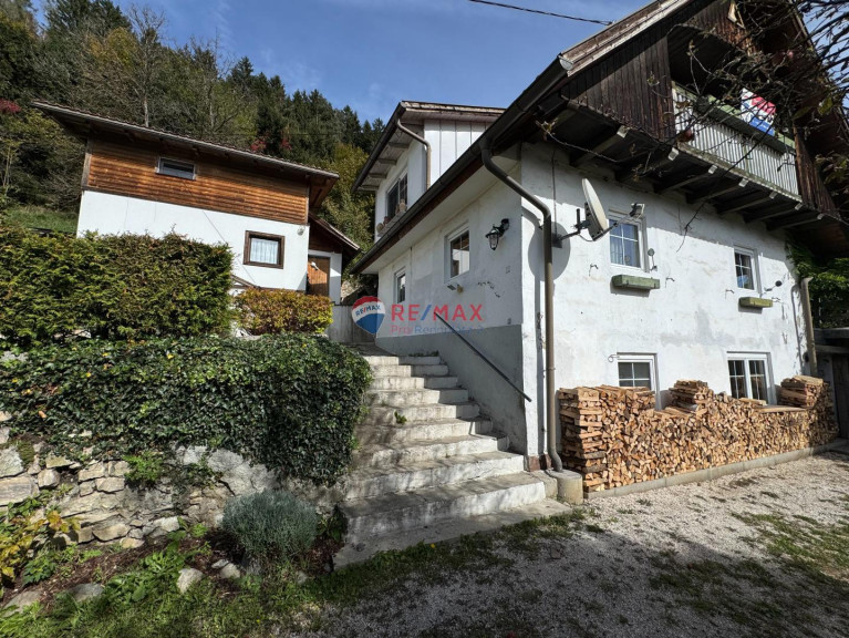 Haus - 9212, Techelsberg am Wörther See - Haus mit Grund,  Waldflächen und Wörtherseeblick