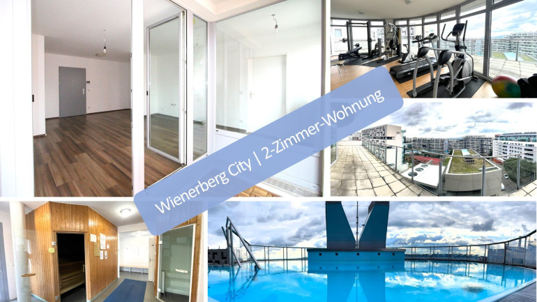 Wohnung - 1100, Wien - Wienerberg City, 2-Zimmer-Wohnung mit Wellness- / Fitnessbereich, Panoramablick und Concierge-Dienst