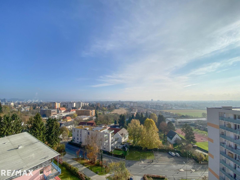 Wohnung - 8052, Graz - Graz zu Füßen: 2-Zimmer-Wohnung im 8. Stock mit großzügiger Loggia