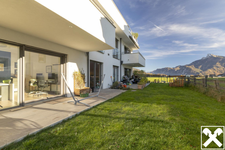 Wohnung - 5310, St.Lorenz - Ihr Rückzugsort am Mondsee: 5 Zimmer Gartenwohnung,  See- und Panoramablick