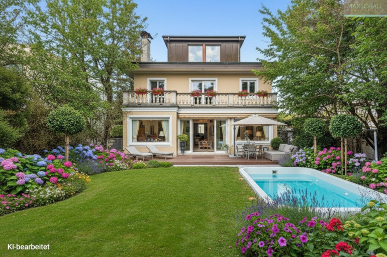 Haus - 1180, Wien - Elegante Villa mit Pool und Doppelgarage in Pötzleinsdorfer Aussichtslage!