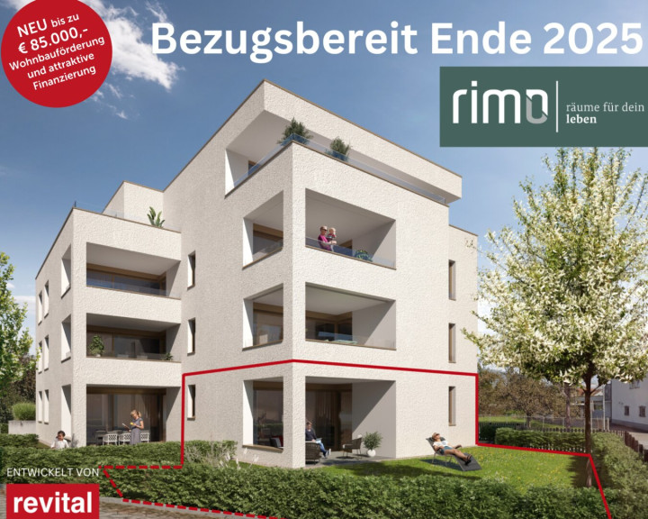 Wohnung - 6890, Lustenau - Wohnanlage "RS3" - Tolle 3-Zimmer-Gartenwohnung - Top 2 - PROVISIONSFREI!