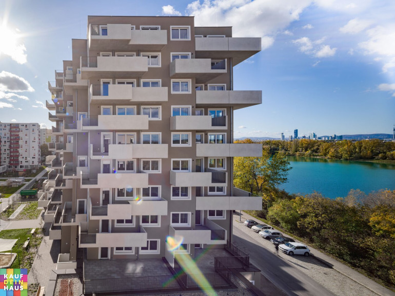 Wohnung - 1220, Wien - PROVISIONSFREI! LEO AM TEICH - URLAUBSFEELING IN WIEN!