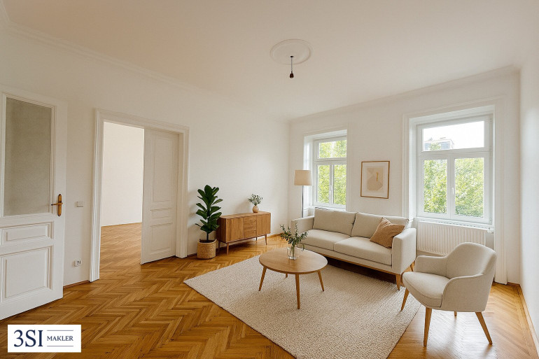 Wohnung - 1020, Wien - 3-Zimmer Altbauklassiker direkt beim Donaukanal