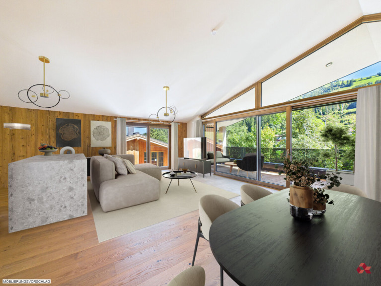 Wohnung - 6365, Kirchberg - Sonniges Penthouse mit großzügigen Außenflächen im Riverside Kirchberg