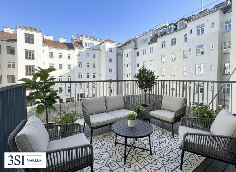 Wohnung - 1100, Wien - Altbau trifft Design – Traumhafte 3-Zimmer-Wohnung frisch saniert mit hofseitigem Balkon