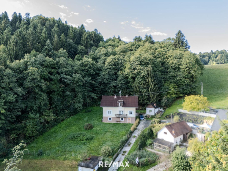 Haus - 8551, Wies - Mehrfamilienhaus mit Nebengebäude, Garage und 1.558 m² Grundfläche in Ruhe Lage