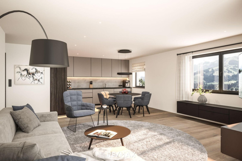 Wohnung - 6365, Kirchberg in Tirol - Erstbezug - Apartment in sonniger Ruhelage mit Bergblick