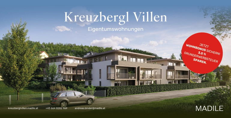 Wohnung - 9020, Klagenfurt am Wörthersee - Kreuzbergl Villen- 4 Zimmer Wohnung - Ein Projekt von MADILE