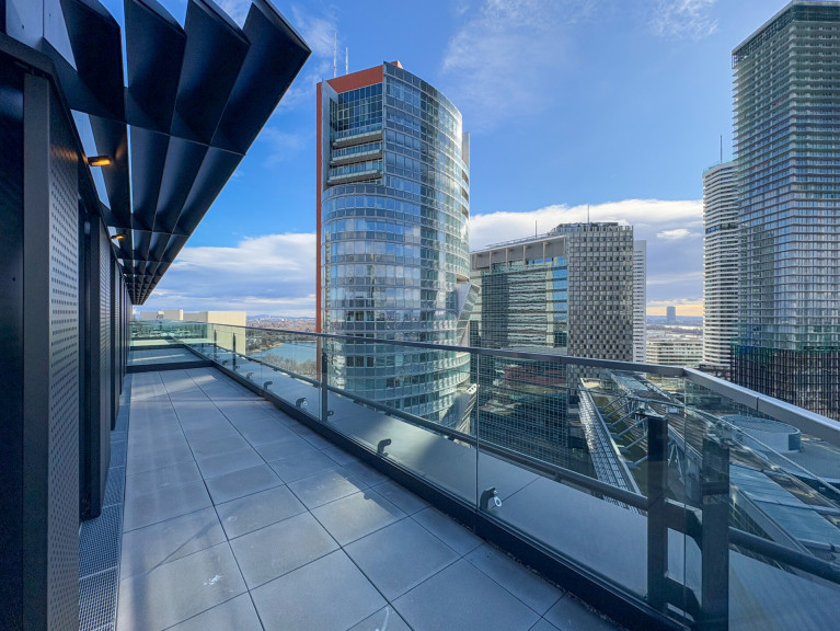 Wohnung - 1220, Wien - Sonnige 2-Zimmer-Dachgeschoßwohnung mit großer Terrasse  – Erstbezug - zu mieten in 1220 Wien / DC Flats