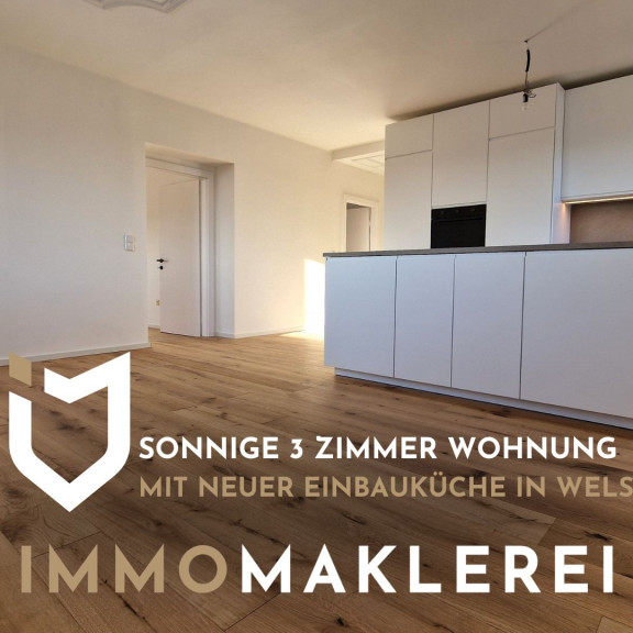Wohnung - 4600, Wels - + PREISHIT IN WELS +
SONNIGE 3-ZIMMER WOHNUNG MIT NEUER EINBAUKÜCHE