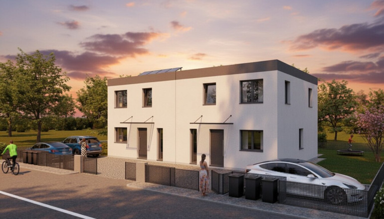 Haus - 2486, Pottendorf - Pottendorf, 18 Minuten nach Wien! Doppelhaushälfte mit Garten! BAUSTART bereits erfolgt!