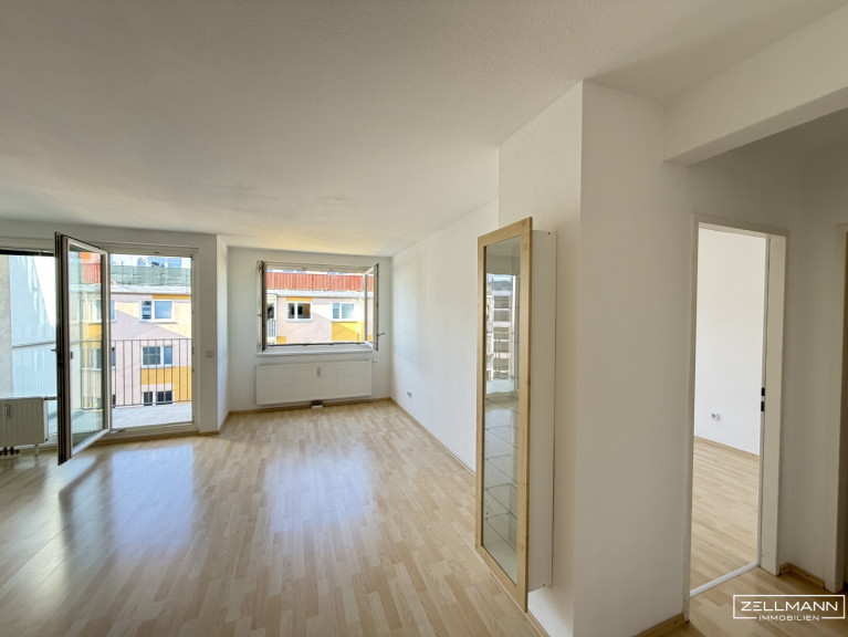 Wohnung - 1100, Wien - Sonnig. Modern. Ruhig. – 2 Zimmer Wohnung mit Loggia | ZELLMANN IMMOBILIEN