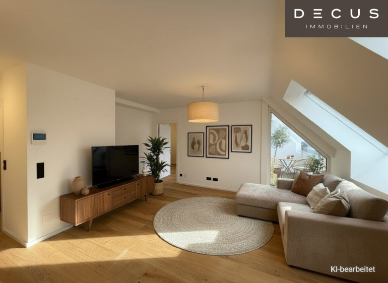 Wohnung - 1140, Wien - Stilvolle 2-Zimmer-Dachgeschosswohnung mit Terrasse & elegantem Privatbereich