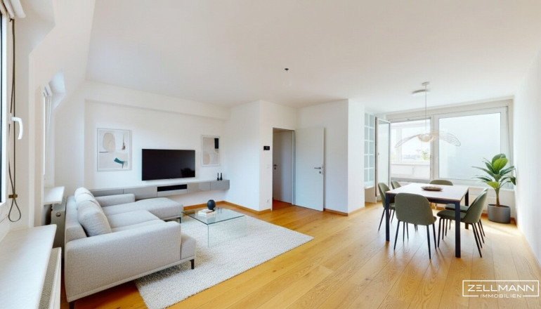 Wohnung - 1120, Wien - NÄHE SCHLOSS SCHÖNBRUNN | Tolle 2,5 Zimmer-DG-Wohnung | extra Küche | verbaute Loggia | ZELLMANN IMMOBILIEN