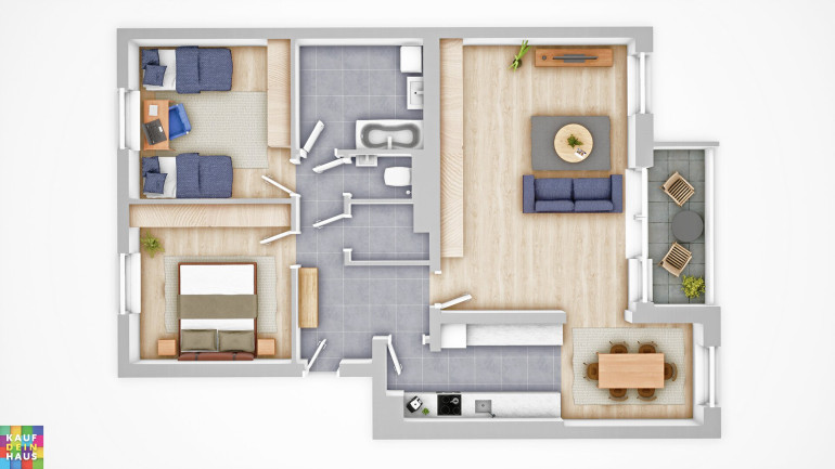 Wohnung - 7410, Loipersdorf-Kitzladen - RUHIGE LAGE - FERNSICHT!
