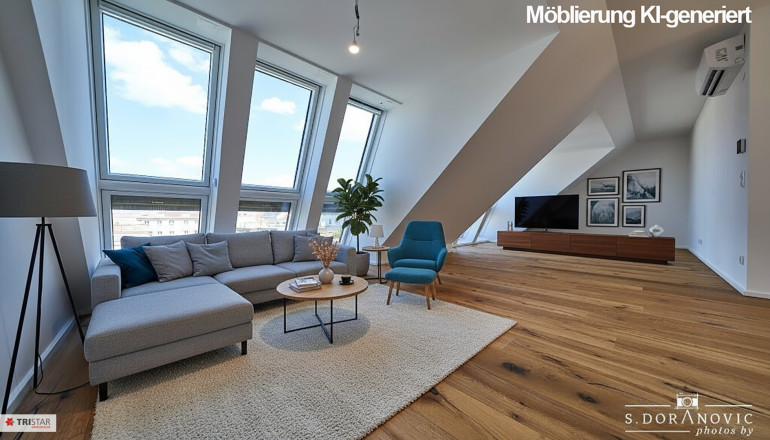 Wohnung - 1050, Wien - • NEU! • 6 EXKLUSIVE DG-WOHNUNGEN MIT WIENBLICK • SOFORT BEZIEHBAR • EIGENTUM • SIEBENBRUNNENPLATZ • 1050 WIEN •