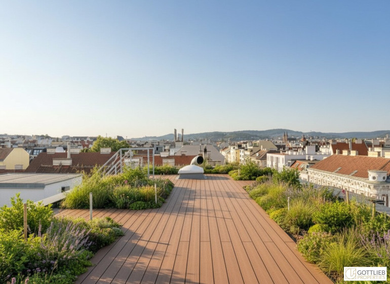 Wohnung - 1160, Wien - Erstbezug in U-Bahn-Nähe! Lichtdurchflutetes 4-Zimmer-Penthouse mit zwei Balkonen und Dachterrasse mit Panoramablick