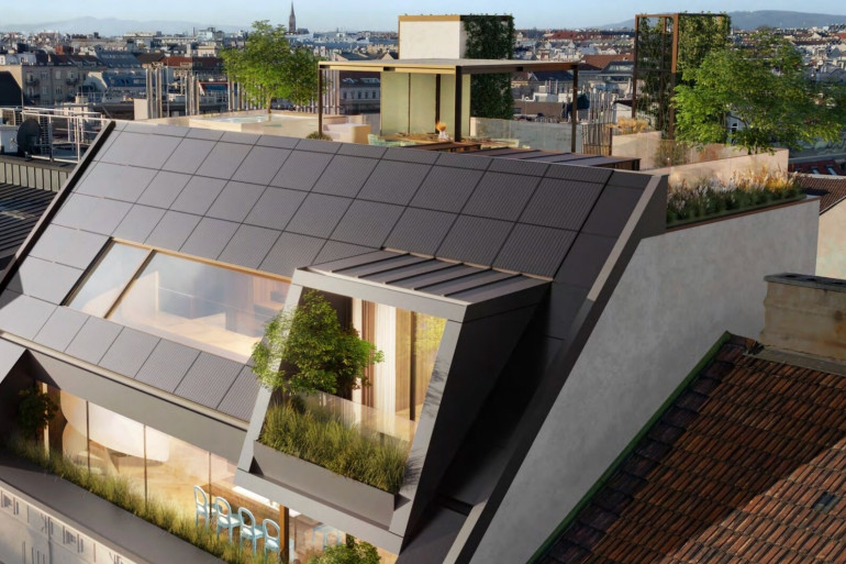 Wohnung - 1080, Wien - Luxus-Dachausbau mit Dachgarten im Herzen des 8. Bezirks – Wohnen auf höchstem Niveau