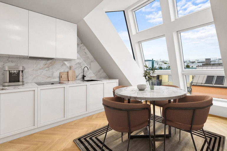 Wohnung - 1190, Wien - 3-Zimmer Dachgeschosswohnung mit beeindruckender Panoramaterrasse