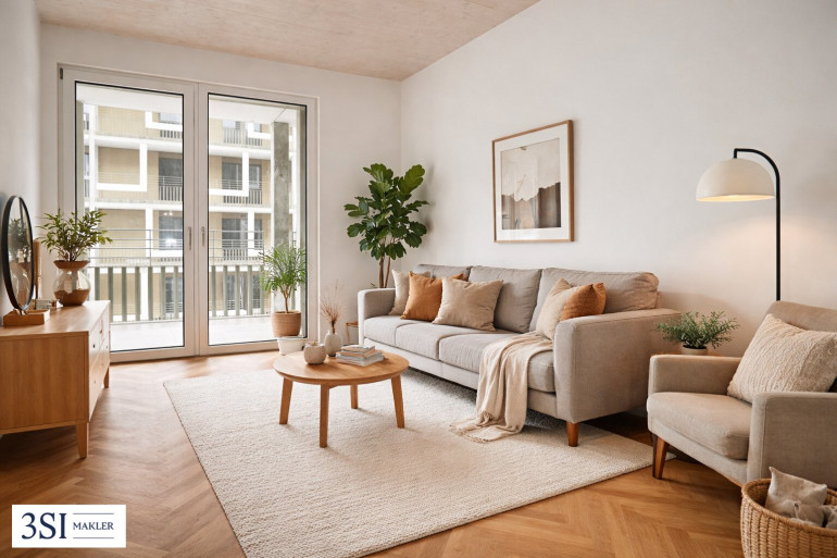 Wohnung - 1020, Wien - Stilvolles Wohnen mit Balkon über den Dächern der Stadt - PROVISIONSFREI