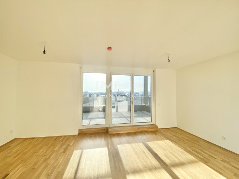 Wohnung - 1220, Wien - ANLAGE-WOHNUNG   3 Zimmer - TERRASSE Dachgeschoss mit Weitblick mit ca 40m² Dachterrasse