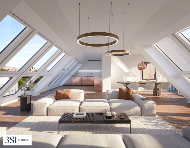 Wohnung - 1090, Wien - PRUNKSTÜCK: Dachwohnung der Extraklasse mit weitläufigen Terrassen