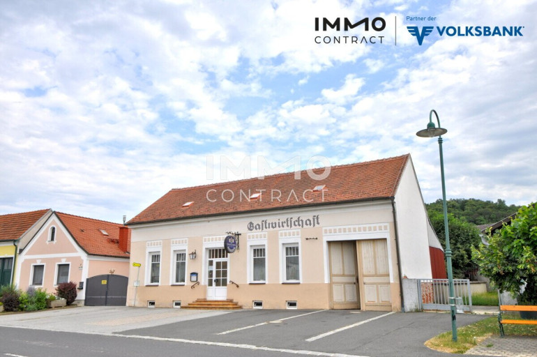 Gastgewerbe - 7473, Hannersdorf - GASTHOF - Restaurant mit Gastgarten im Innenhof und 5 Gästezimmern