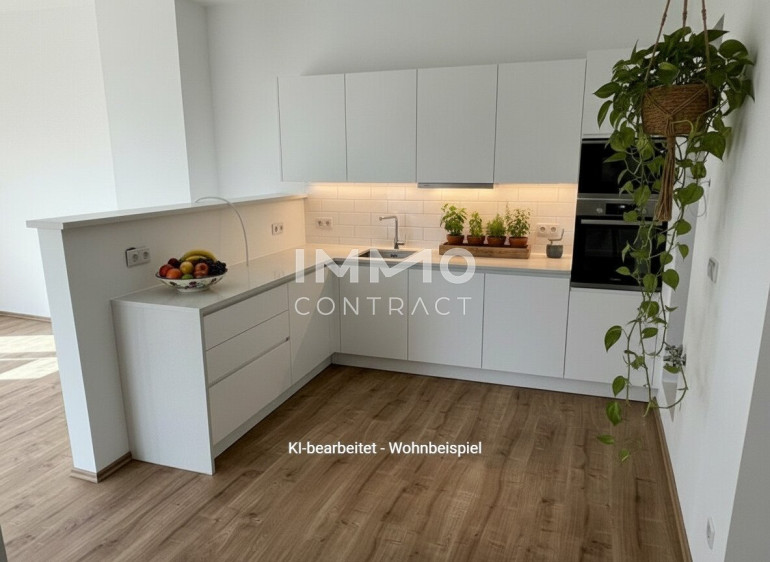Wohnung - 3663, Laimbach am Ostrong - Familienfreundliche 4-Zimmer-Wohnung mit Schwimmteich in ruhiger Grünlage - förderbar