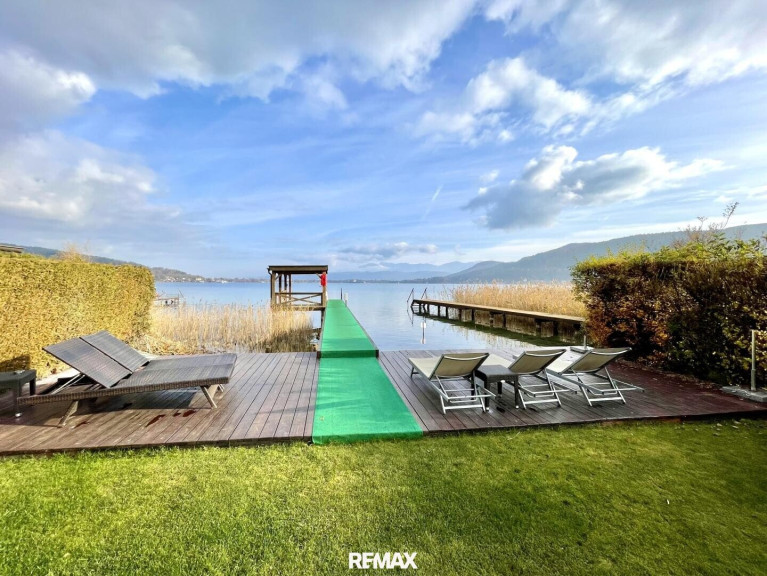 Wohnung - 9201, Krumpendorf - Modernes, komplett möbliertes Appartement mit privatem Seezugang in Krumpendorf am Wörthersee