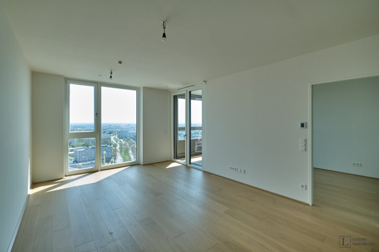Wohnung - 1220, Wien - Neubau Erstbezug - mit umfassendem Blick aus dem 25. Stock