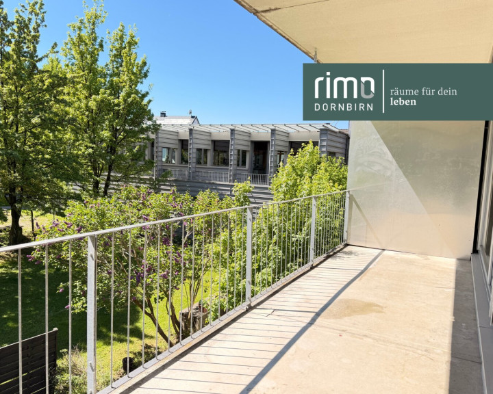 Wohnung - 6850, Dornbirn - Erstbezug nach Generalsanierung: moderne 2-Zimmerwohnung mit großem Südbalkon am Kehlerpark