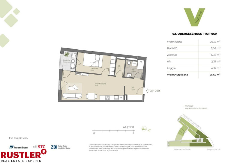 Wohnung - 4020, Linz - Gut geschnitten, modern und top angebunden!