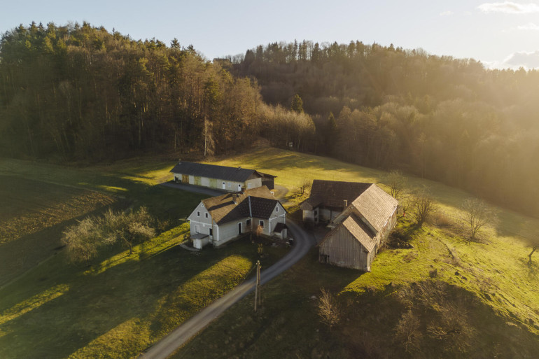 Haus - 8461, Ratsch an der Weinstraße - langfristige Pacht in absoluter Alleinlage: 4 Hektar Grünfläche mit Wohnhaus und Wirtschaftsgebäuden
