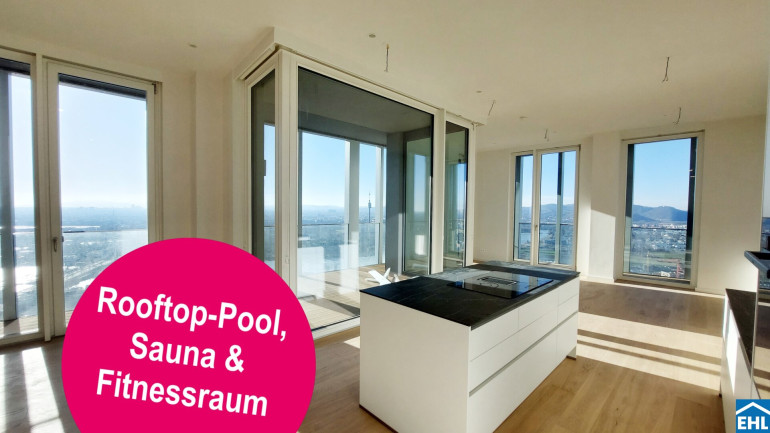 Wohnung - 1220, Wien - ***PENTHOUSE mit Blick zum KAHLENBERG *** 12 Minuten zum STEPHANSPLATZ