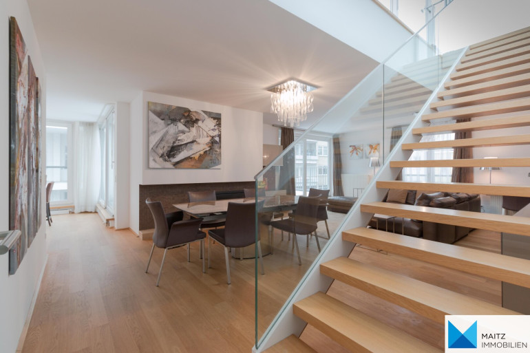 Wohnung - 1030, Wien - Stilvoll möblierte DG-Wohnung mit 2 Terrassen | 2 GARAGEN opt ** KLIMAANLAGE ** U3 ROCHUSMARKT **