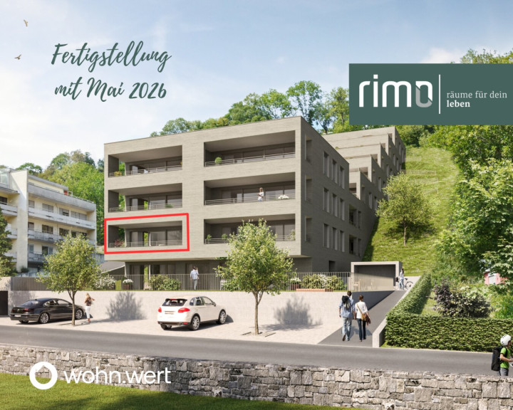 Wohnung - 6800, Feldkirch - Wohnanlage "Hillside" - Traumhafte 3-Zimmerwohnung mit großzügiger Terrasse - Top 02